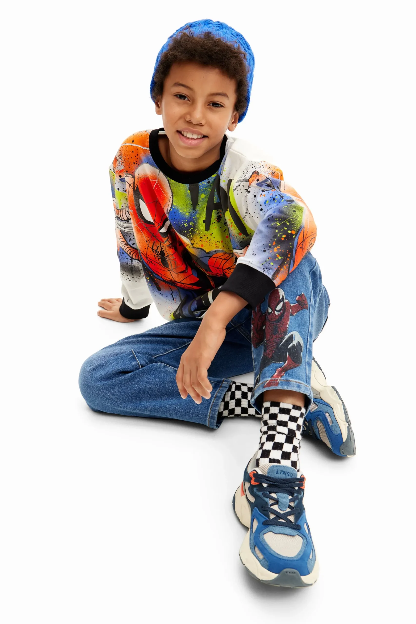 T-shirts E Camisas<Desigual Moletom oversized do Spiderman