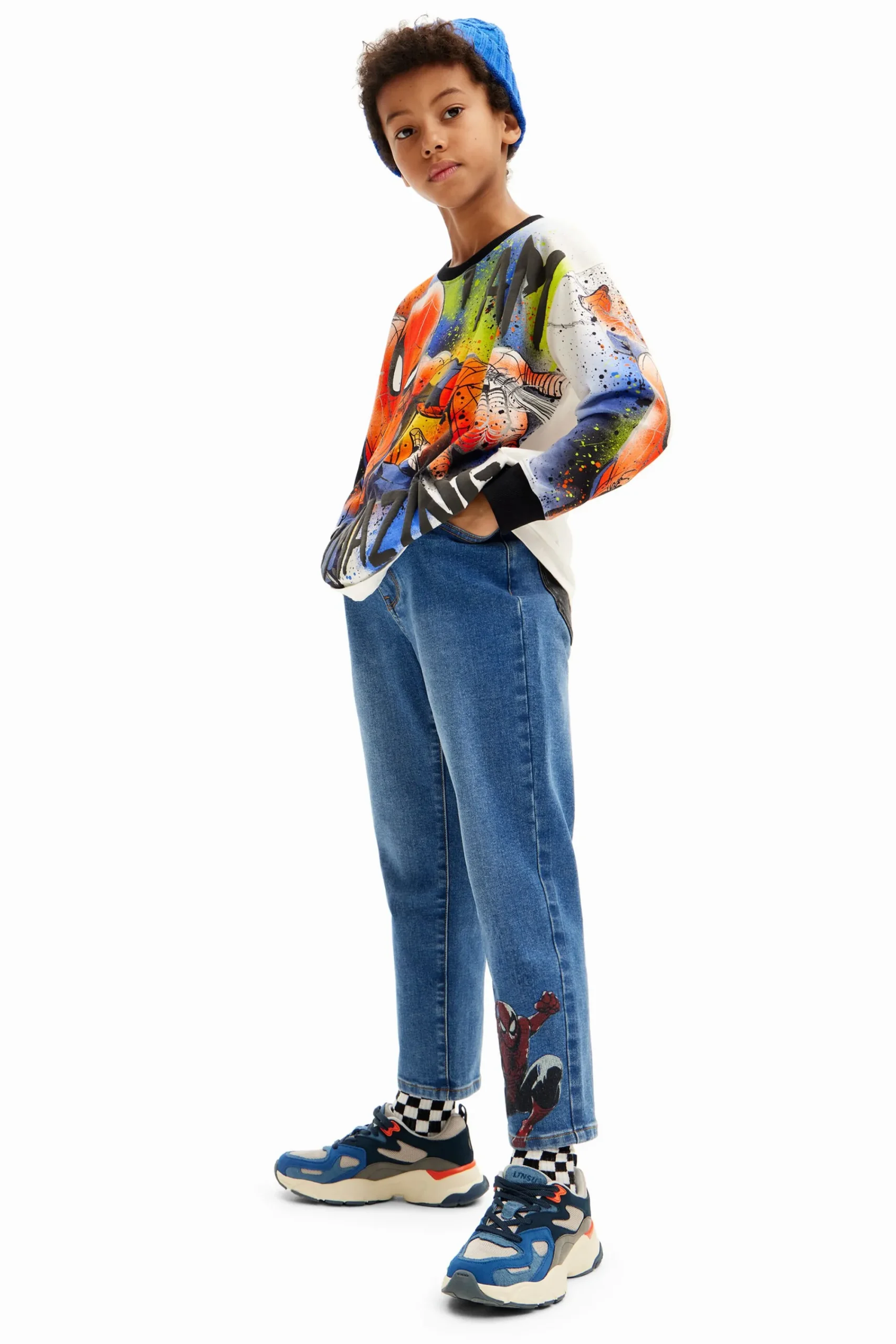 T-shirts E Camisas<Desigual Moletom oversized do Spiderman