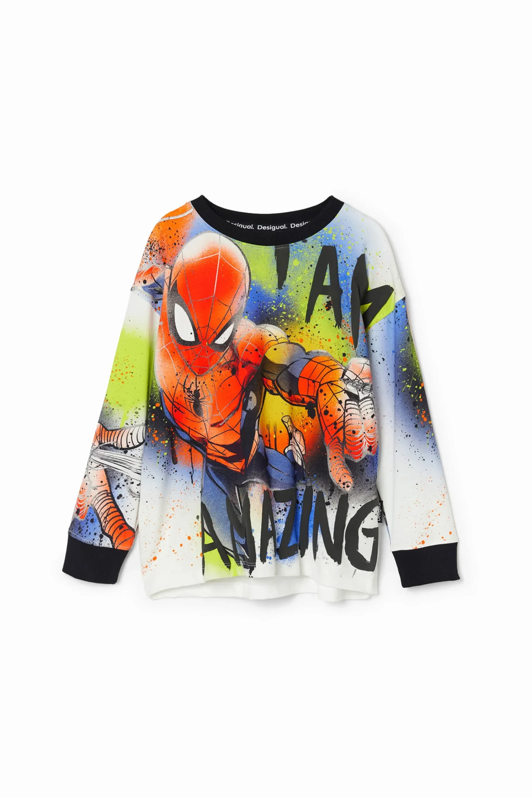 T-shirts E Camisas<Desigual Moletom oversized do Spiderman