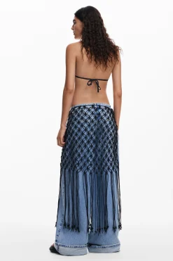 Écharpes E Cachecóis<Desigual Pareo de crochê