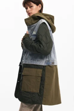 Casacões E Casacos<Desigual Parka híbrida com capuz Mickey