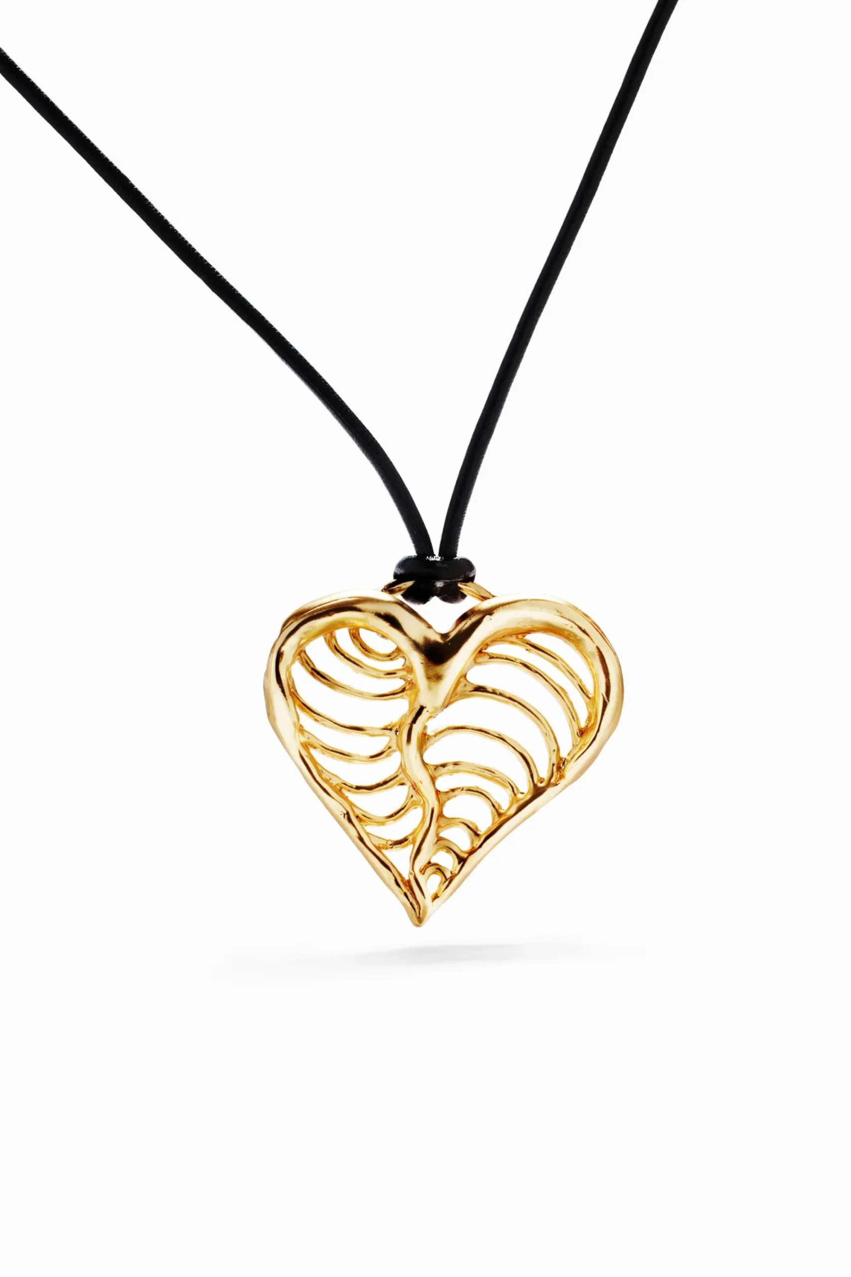 Joalharia<Desigual Pendente coração cordão banho ouro Zalio