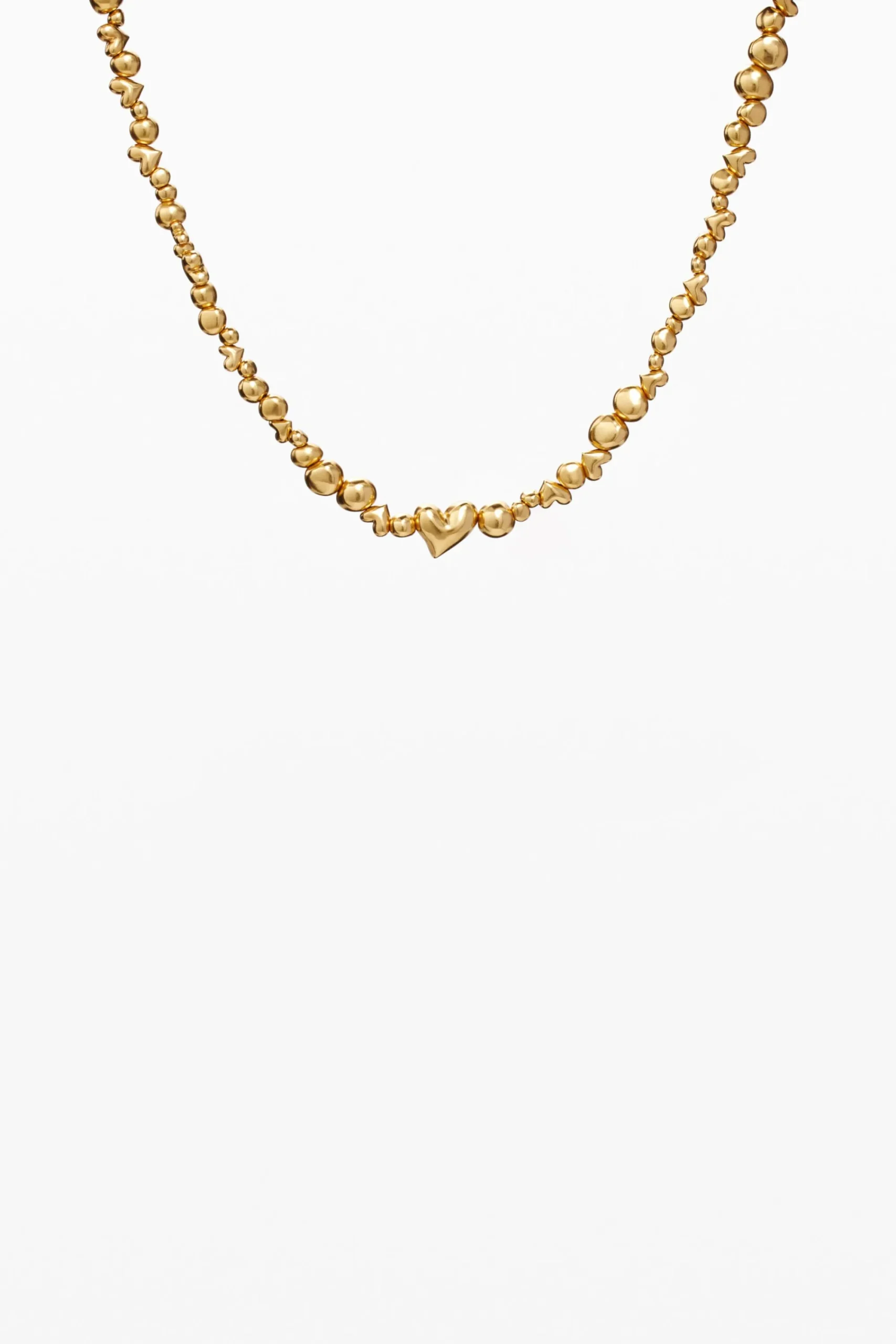 Joalharia<Desigual Pingente corações banho de ouro Zalio