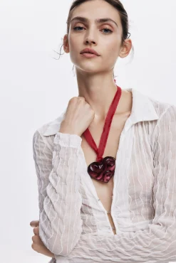 Joalharia<Desigual Pingente coração de cristal grande Zalio