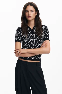 Camisas E Blusas|T-shirts<Desigual Polo de ponto M. Christian Lacroix