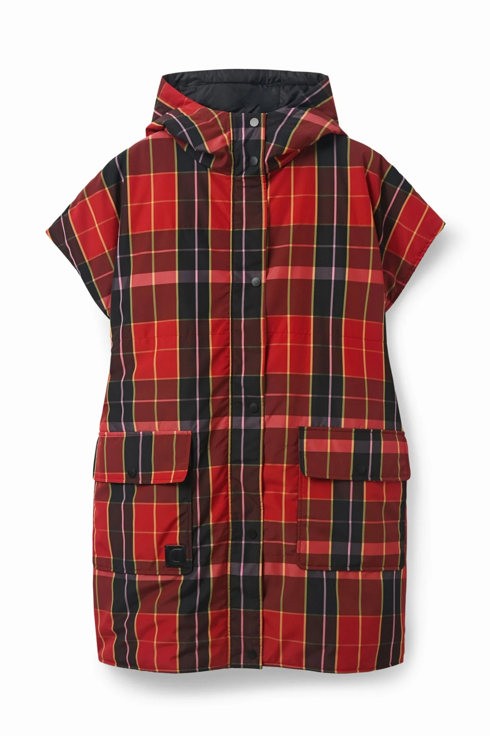 Écharpes E Cachecóis<Desigual Poncho colete tartã