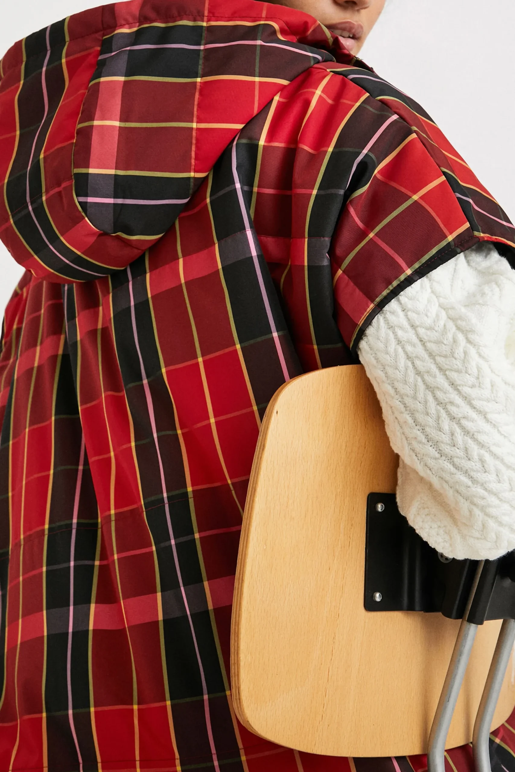 Écharpes E Cachecóis<Desigual Poncho colete tartã