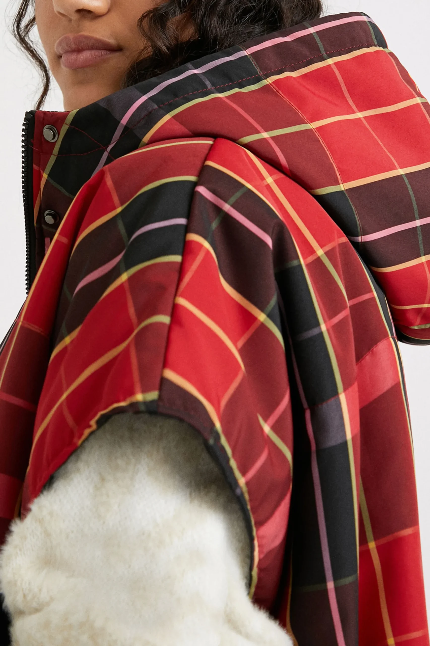 Écharpes E Cachecóis<Desigual Poncho colete tartã