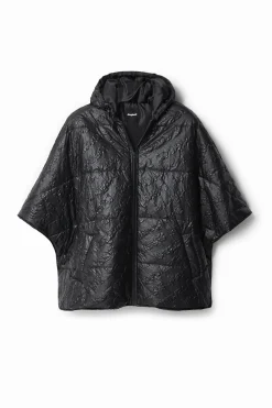 Écharpes E Cachecóis|Ponchos<Desigual Poncho padded logótipos