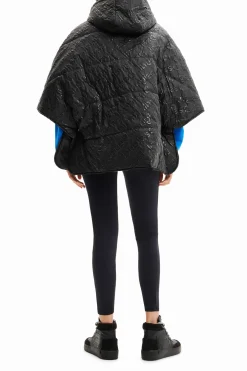 Écharpes E Cachecóis|Ponchos<Desigual Poncho padded logótipos