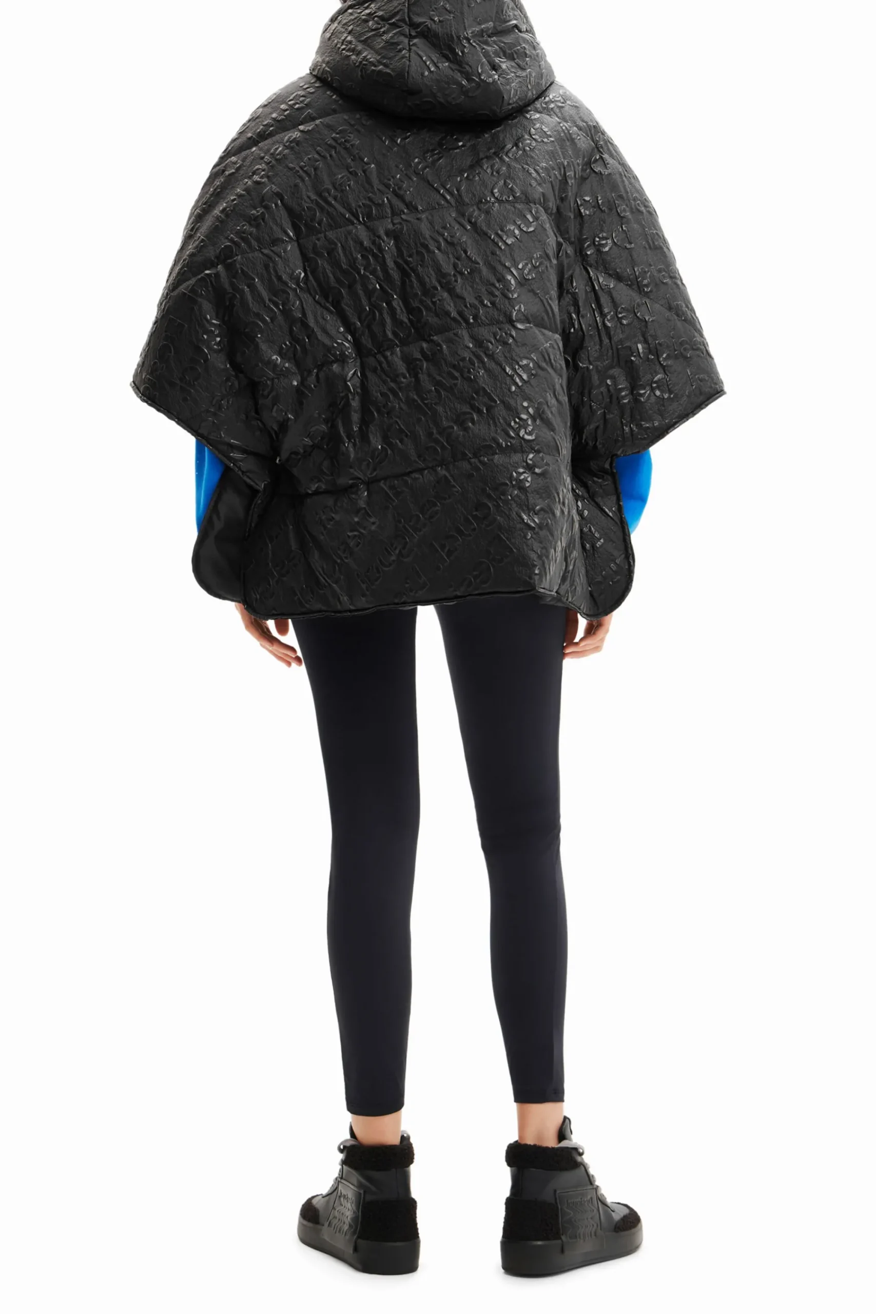Écharpes E Cachecóis|Ponchos<Desigual Poncho padded logótipos