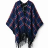 Écharpes E Cachecóis|Ponchos<Desigual Poncho reversível xadrez