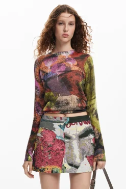 Saias E Shorts<Desigual Saia curta flores M. Christian Lacroix