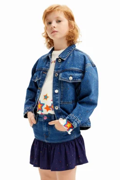 Saias E Calças<Desigual Saia de jeans com babados e pontos