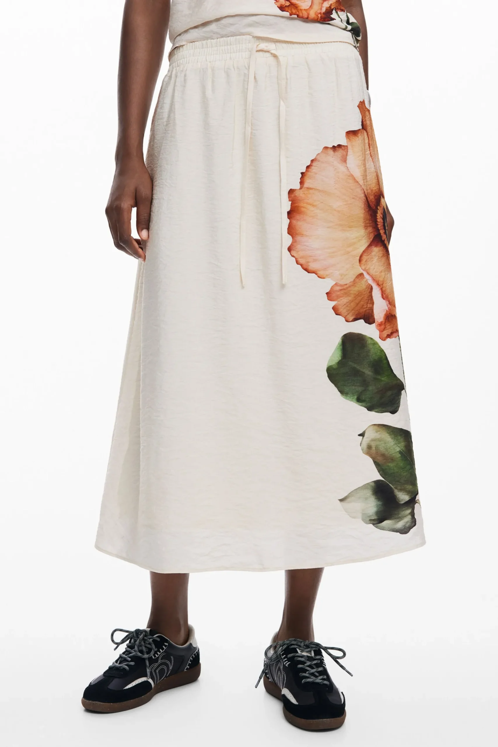 Saias E Shorts<Desigual Saia midi de flores