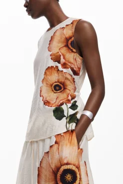 Saias E Shorts<Desigual Saia midi de flores