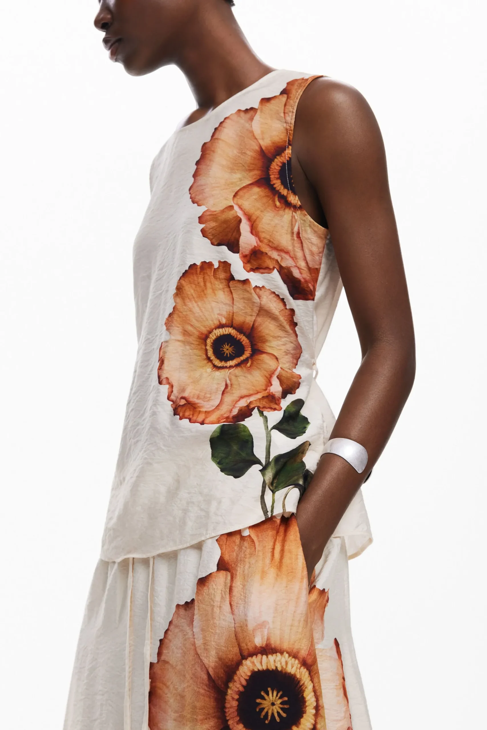 Saias E Shorts<Desigual Saia midi de flores