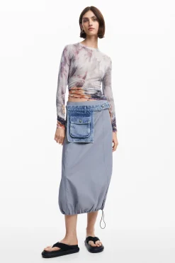 Saias E Shorts<Desigual Saia paraquedista