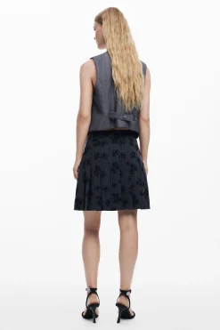 Saias E Shorts<Desigual Saia plissada estampada