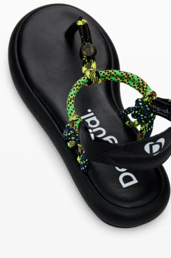 Sapatos<Desigual Sandálias planas de corda
