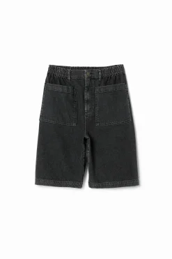 Jeans E Calças<Desigual Shorts de denim com bolsos