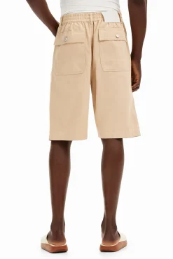 Jeans E Calças<Desigual Shorts lisos com bolsos