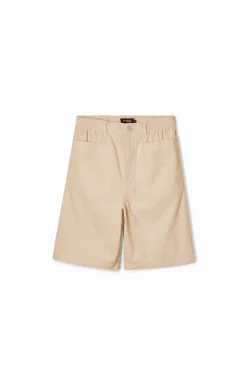 Jeans E Calças<Desigual Shorts lisos com bolsos