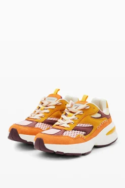 Sapatos<Desigual Sneakers runner patchwork camurça