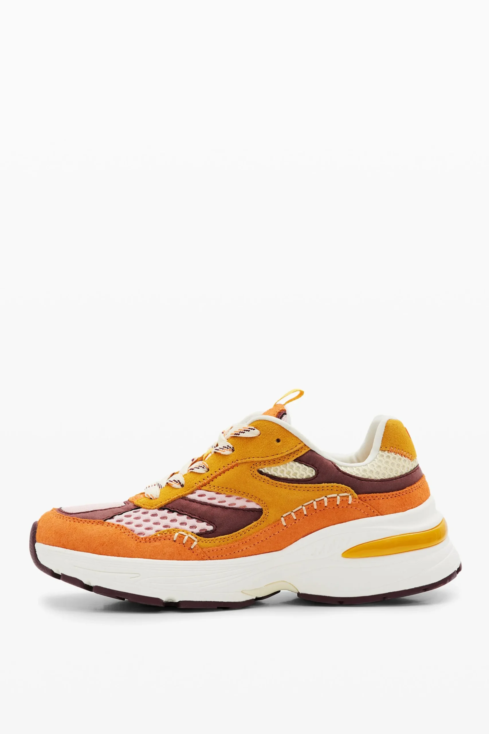 Sapatos<Desigual Sneakers runner patchwork camurça
