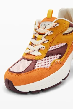 Sapatos<Desigual Sneakers runner patchwork camurça