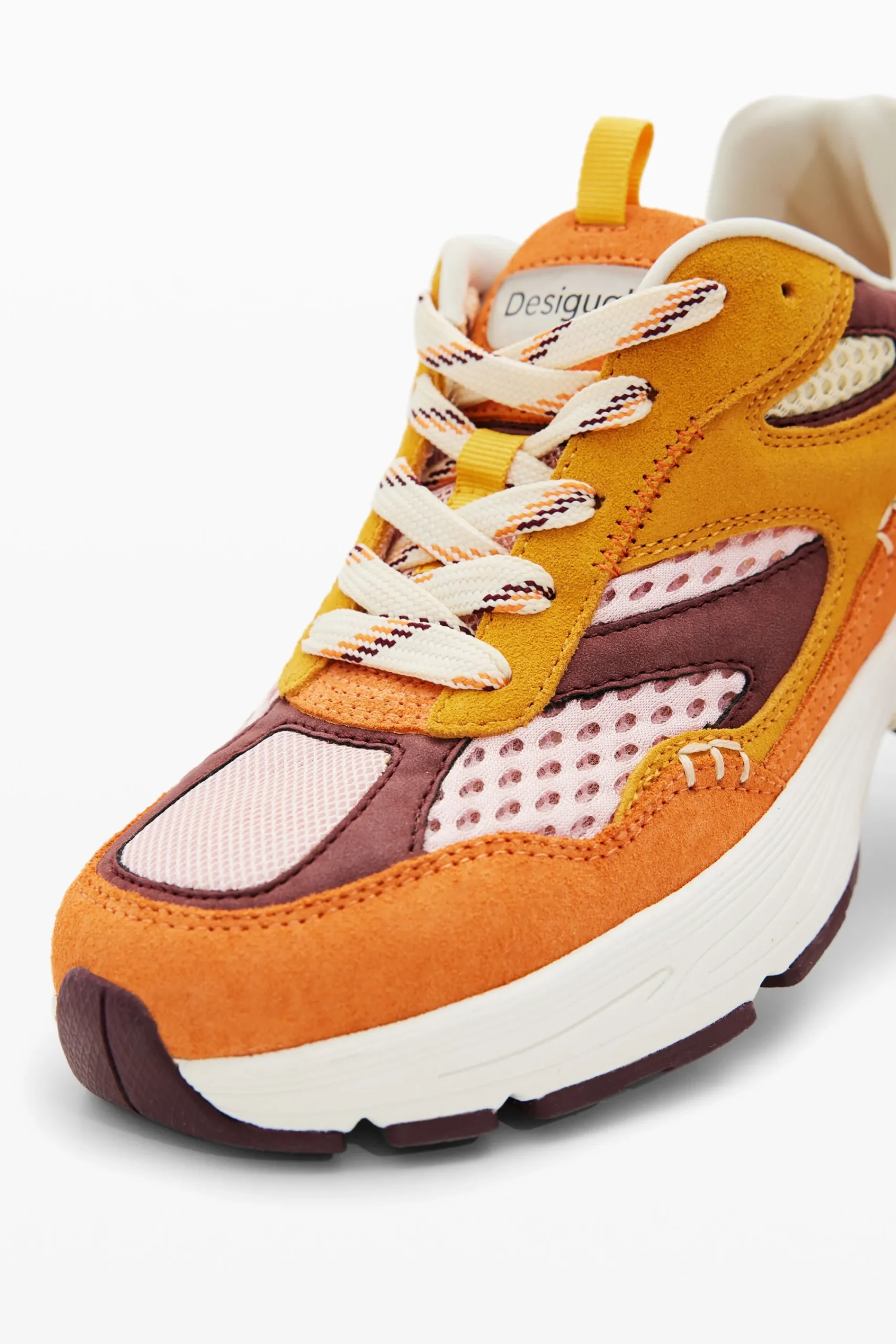 Sapatos<Desigual Sneakers runner patchwork camurça