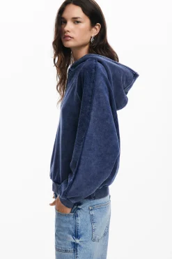 Moletons|Malha<Desigual Sudadera com capuz efeito lavado