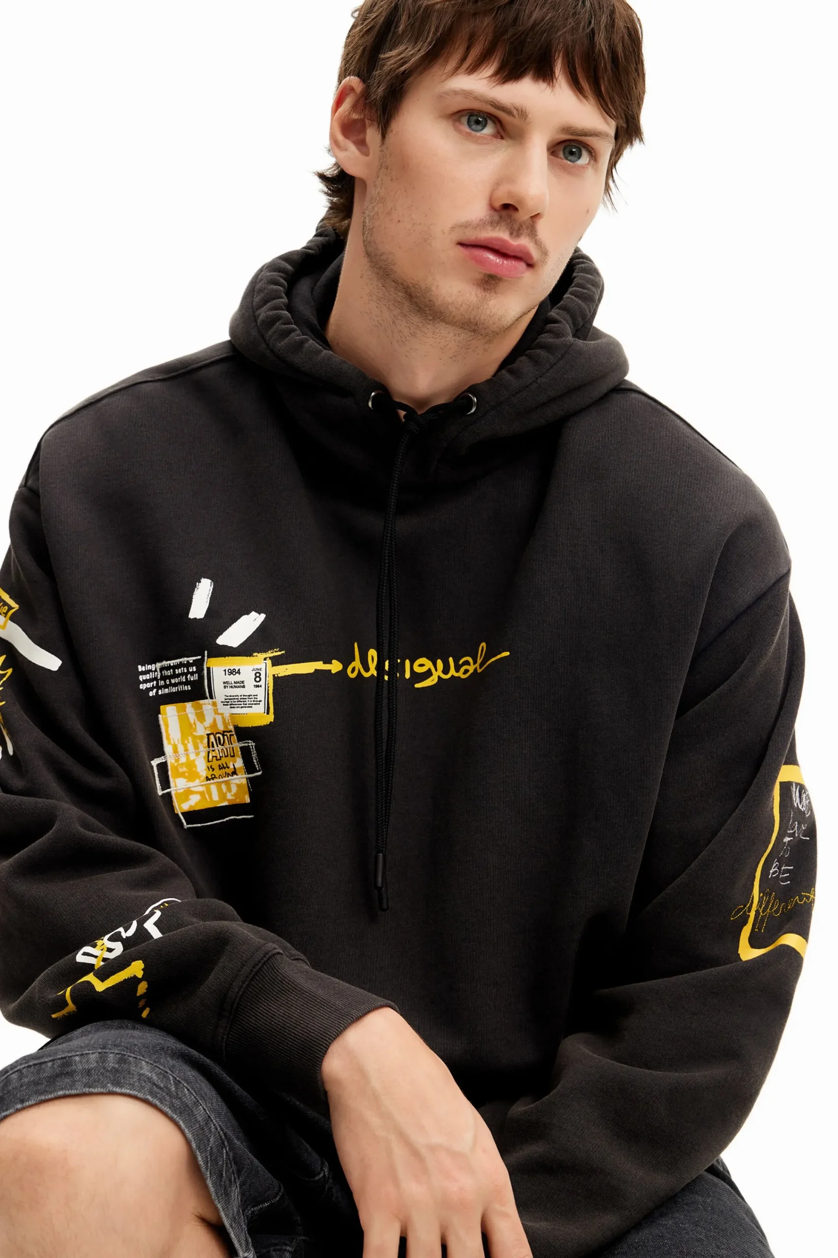 Malhas E Sweatshirts<Desigual Sudadera com capuz urbana