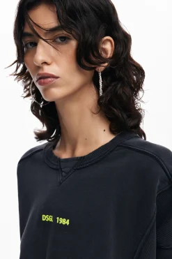 Moletons|Malha<Desigual Sudadera com efeito lavado