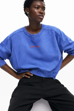 Moletons|Malha<Desigual Sudadera com efeito lavado
