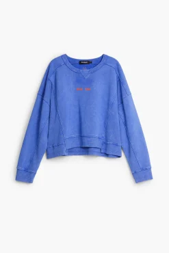 Moletons|Malha<Desigual Sudadera com efeito lavado