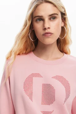 Moletons|Malha<Desigual Sudadera coração