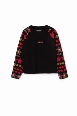 Malhas E Sweatshirts<Desigual Sudadera estrelas