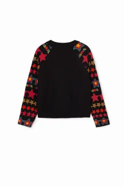 Malhas E Sweatshirts<Desigual Sudadera estrelas