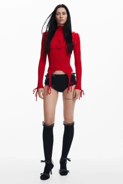 Roupa De Malha|Malha<Desigual Suéter laços María Escoté