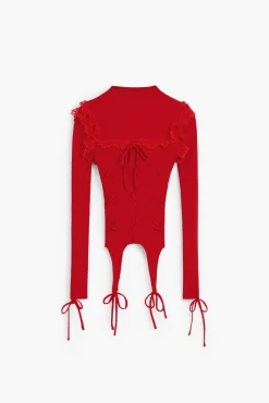 Roupa De Malha|Malha<Desigual Suéter laços María Escoté