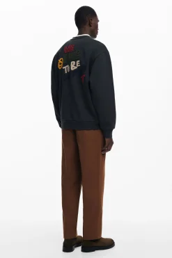 Malhas E Sweatshirts<Desigual Sweatshirt Japan Magazine ponto
