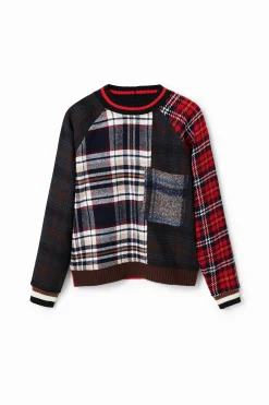 Malha<Desigual Sweatshirt lã tartã