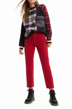 Malha<Desigual Sweatshirt lã tartã