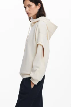 Moletons|Malha<Desigual Sweatshirt oversized com abertura nas mangas