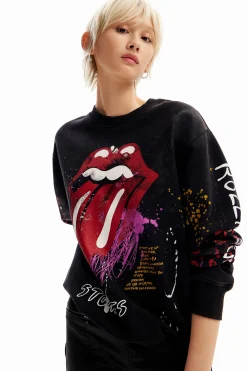 Moletons|Malha<Desigual Sweatshirt splatter The Rolling Stones