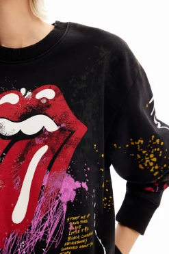 Moletons|Malha<Desigual Sweatshirt splatter The Rolling Stones