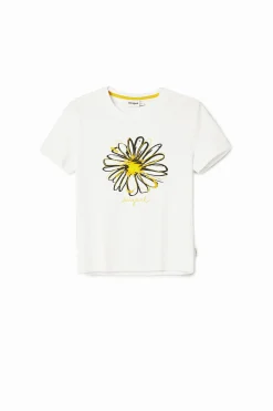 Camisas E Blusas|T-shirts<Desigual T-shirt ilustração margarida
