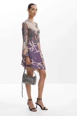 Vestidos E Macacões<Desigual Vestido assimétrico estampado