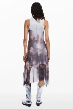 Vestidos E Macacões<Desigual Vestido assimétrico flores
